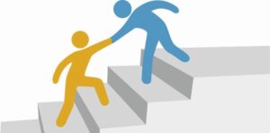 helping-others-clipart-a-person-climbing-up-stair-with-the-words-how-to-get-job