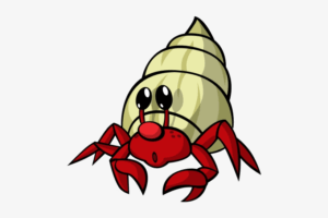 hermit-crab-clipart-a-cartoon-crab-with-big-red-nose