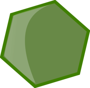 hexagon-clipart-a-green-pentagon-with-black-background