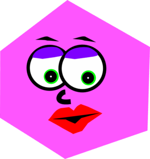 hexagon-clipart-a-purple-hexagon-with-green-eyes-and-red-nose