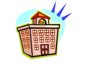 high-school-clipart-a-cartoon-building-with-clock-on-top