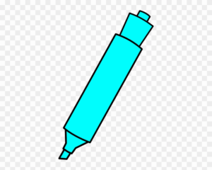 highlighter-clipart-a-blue-pen-icon