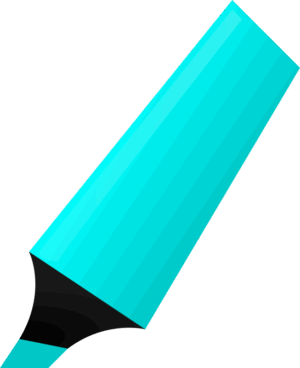 highlighter-clipart-a-blue-pencil-with-black-background