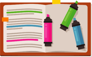 highlighter-clipart-a-book-with-pen-and-pencil