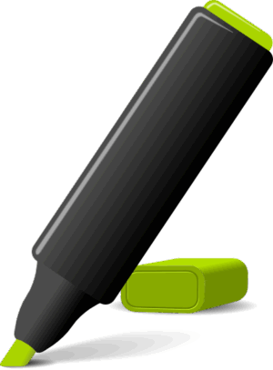 highlighter-clipart-a-green-pen-with-black-background