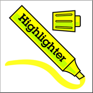 highlighter-clipart-a-yellow-highlighter-with-the-word-highlight