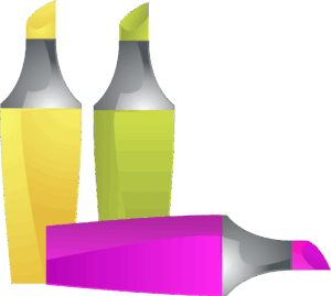 highlighter-clipart-three-bottles-of-wine-with-a-pink-and-yellow-one