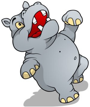 hippo-clipart-an-elephant-with-its-mouth-open-and-tongue-out