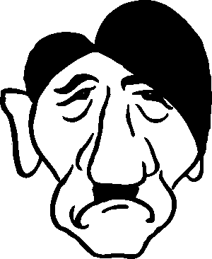 hitler-clipart-a-black-background-with-white-and-red-flower
