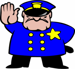 Hitler Clipart A Police Officer Waving His Hand