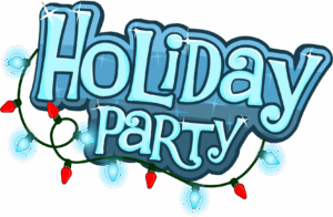holiday-party-clipart-a-blue-and-white-holiday-party-sign-with-lights