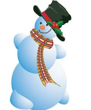 holiday-party-clipart-a-snowman-wearing-hat-and-scarf