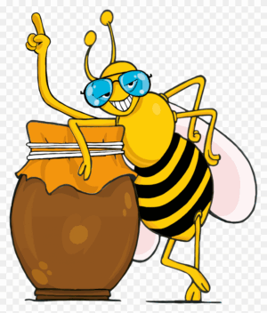 honey-clipart-a-bee-with-honey-pot-and-sunglasses