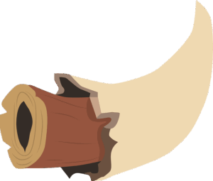 horn-clipart-a-brown-and-white-bird-with-beak