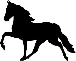 horse-clipart-black-and-white-a-silhouette-of-horse