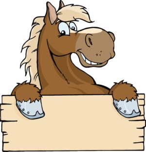 horse-head-clipart-a-horse-with-blank-sign