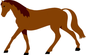 horses-clipart-a-horse-with-red-mane-and-brown