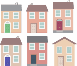houses-clipart-a-set-of-four-houses-with-different-doors