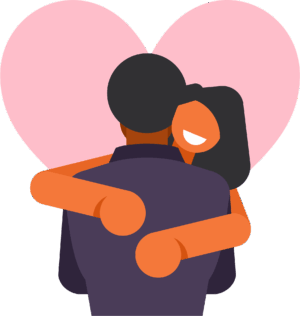 hugging-clipart-a-couple-hugging-in-front-of-heart