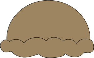 ice-cream-scoop-clipart-a-brown-egg-with-black-background