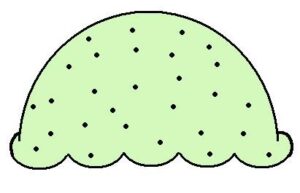 ice-cream-scoop-clipart-a-green-cake-with-black-dot-pattern