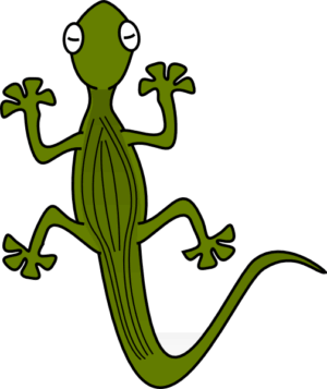 iguana-clipart-a-green-lizard-with-black-background-two
