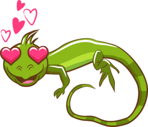 iguana-clipart-a-green-lizard-with-pink-hearts-on-its-head