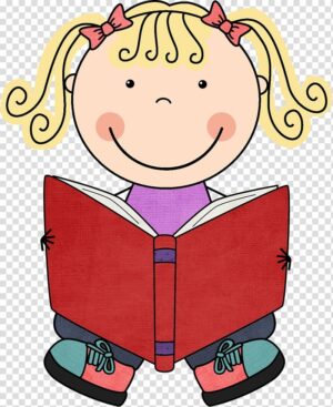 independent-clipart-a-girl-reading-book-transparent