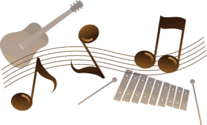 instruments-clipart-a-musical-instrument-with-music-notes-and-staffs