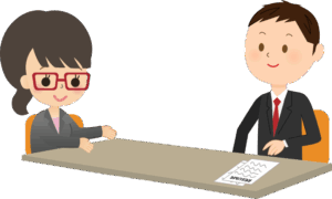 interview-clipart-two-people-sitting-at-a-table-with-papers