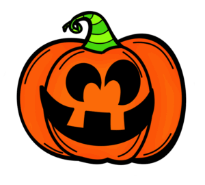 jack-olantern-clipart-a-pumpkin-with-green-hat-on-top