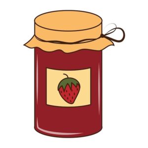 jam-clipart-a-jar-of-jam-with-strawberry-on-top