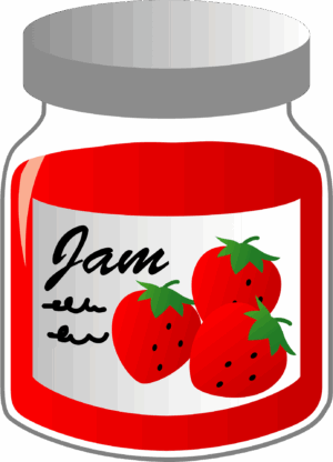 jam-clipart-a-jar-of-jam-with-two-cheres