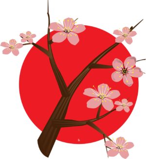 japan-clipart-a-cherry-tree-with-red-sun-in-the-background