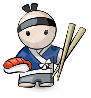 japanese-clipart-a-cartoon-character-holding-susu