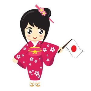 japanese-clipart-a-girl-in-kimono-costume