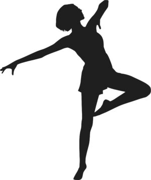 jazz-clipart-a-silhouette-of-woman-in-ballet-pose