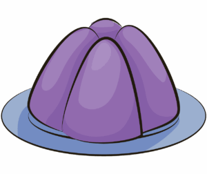 jelly-clipart-a-purple-pudding-on-plate