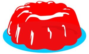 jelly-clipart-a-red-jelly-cake-with-white-icing-on-top