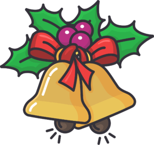 jingle-bells-clipart-a-christmas-bell-with-holly-leaves-and-red-bow
