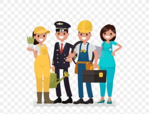 job-clipart-a-group-of-people-in-construction-uniforms-with-man-hard-hat-and-woman