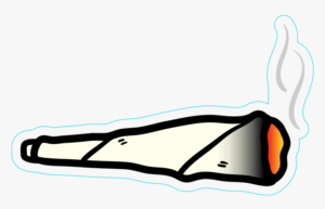 joint-clipart-a-cigarette-with-sticker-on-it