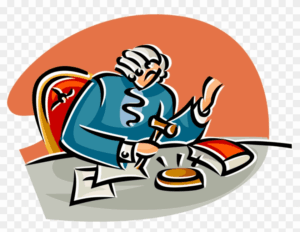 judge-clipart-a-man-sitting-at-table-with-plate-of-food