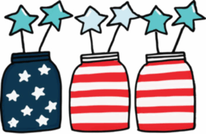 july-clipart-free-three-stars-and-a-mason-jar-with-red-white-blue