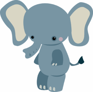 jungle-animals-clipart-an-elephant-with-a-big-ears-and-small-trunk