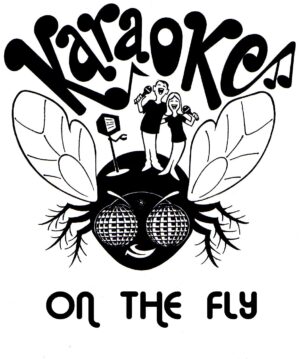 karaoke-clipart-a-black-and-white-drawing-of-bee-with-the-words-beebee