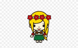 kawaii-clipart-a-cartoon-girl-with-flower-in-her-hair