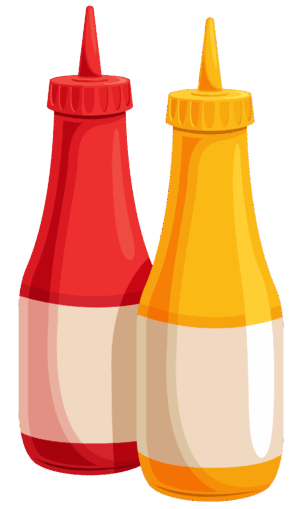ketchup-clipart-two-mustard