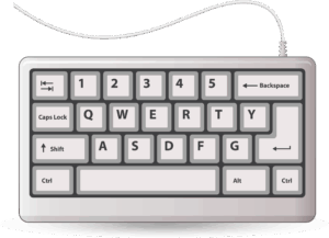 keyboard-clipart-a-computer-keyboard-with-cable-attached-to-it