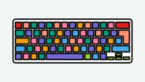 keyboard-clipart-a-computer-keyboard-with-colorful-squares-on-it